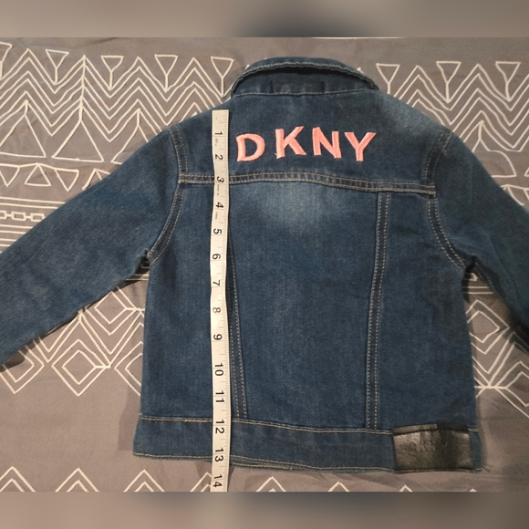 DKNY Toddler Girl Jean Jacket Size 3T - Picture 8 of 13